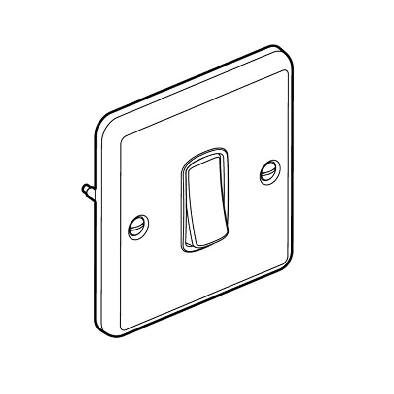 LEGRAND - Switch Synergy Authentic, 2 Gang, 2 Way, 20AX 250V~, Polished Stainless Steel