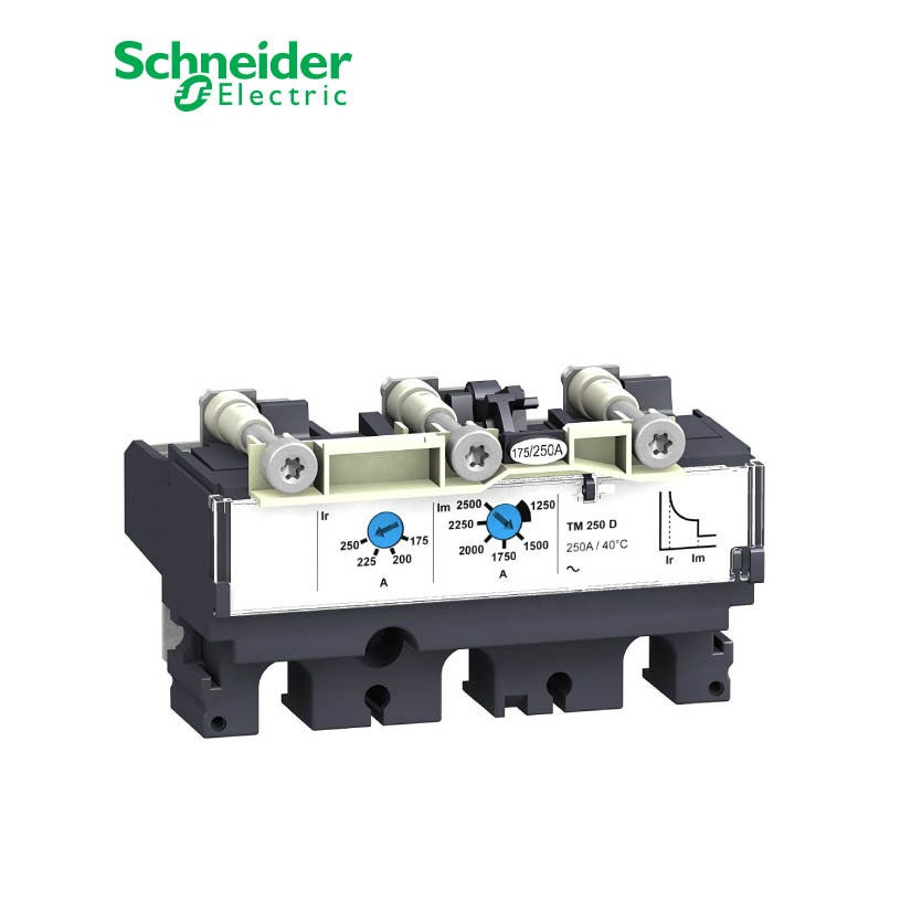 SCHNEIDER - Trip Unit TM63D for ComPact NSX 100/160/250 Circuit Breakers, Thermal-magnetic, 63A, 3P