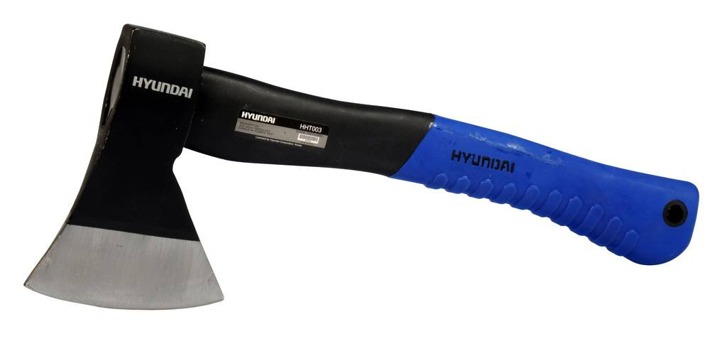 Fiberglass Axe | Hyundai - Fiberglass Iron Hand Axe (600g) with Rubber Grip HHT003 Hyundai