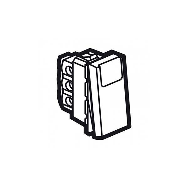 LEGRAND - 2-Way Push-Button Arteor, with Label Holder, 6A, Square, 1 Module, White