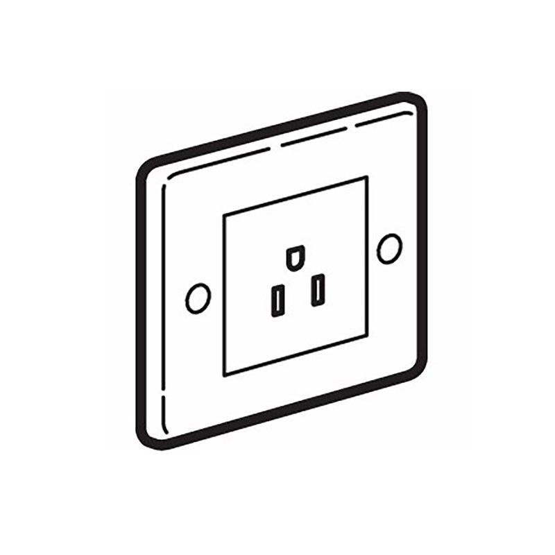 LEGRAND - Socket Outlet Synergy Authentic, BS, 1 Gang, 15A, 127V, Unswitched, Glossy Gold