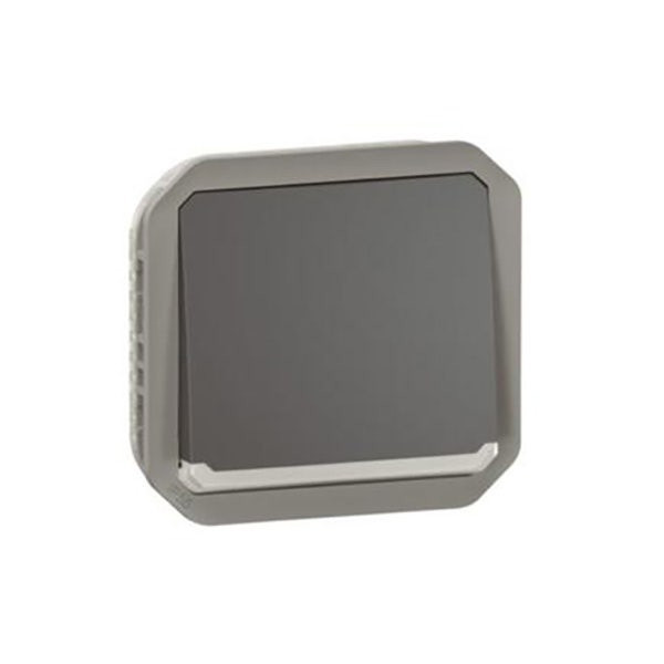 LEGRAND - Push-Button Plexo, IP55, Changeover + Locator, 10A, Mechanism, Anthracite
