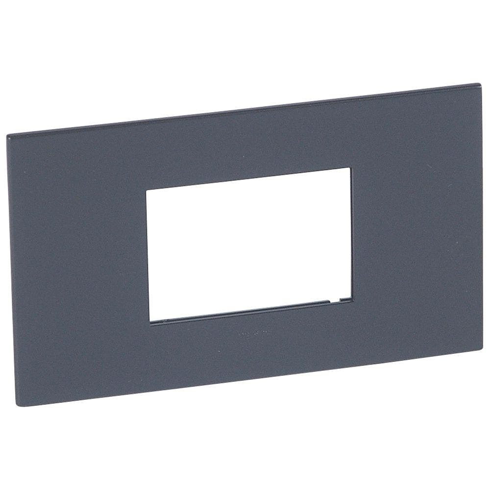 LEGRAND - Plate 3Mod Sqr BS Std, Graphite Arteor