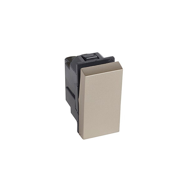 LEGRAND - Intermediate Switch Arteor, 10A, Square, 1 Module, Champagne