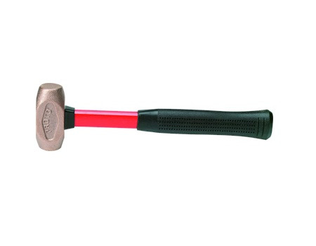 Non sparking Sledge Hammer, 1 1/2 lb Head Weight, 1 1/2 inch Head Width, 12 inch Overall Length