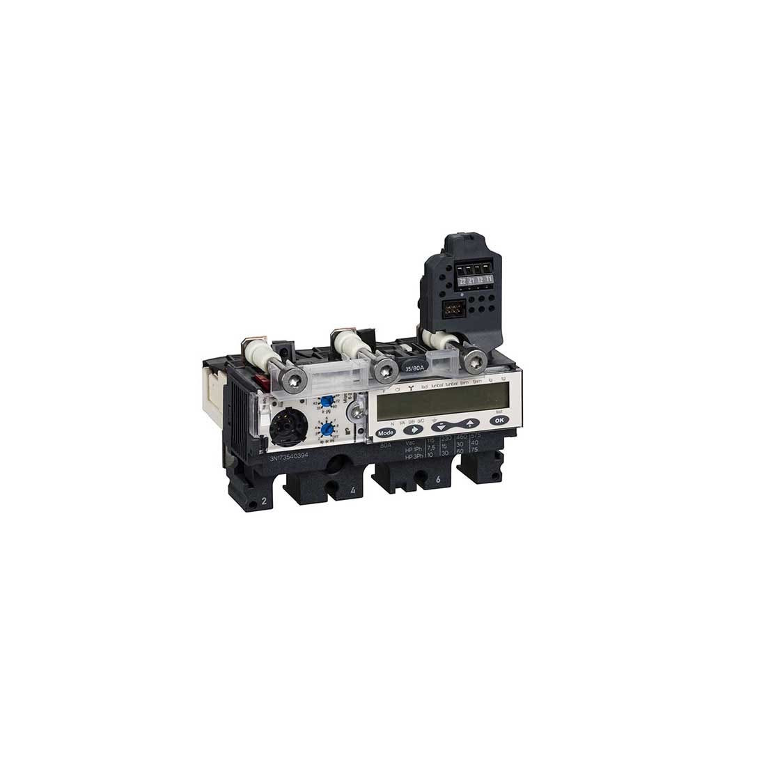 SCHNEIDER - Trip Unit Micrologic 6.2 E-M for ComPact NSX 160/250 Circuit Breakers, Electronic, 150A, 3P 3d