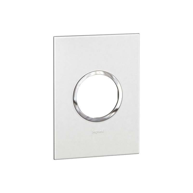 LEGRAND - Plate Arteor, Italian/US, 2 Modules, Round, 2"x4", White