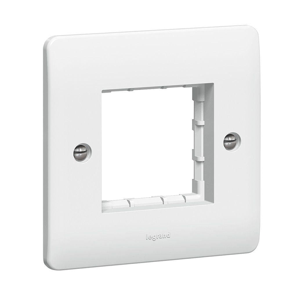 LEGRAND - Carrier Plate Synergy, for 2 Mosaic Modules, 1 Gang, White