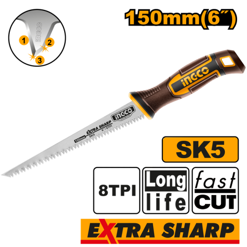 Wall board saw 6" منشار جبسن بورد 6 بوصة