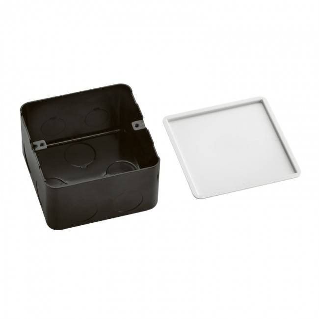 Metal mounting boxes (3 units) for installation in concrete floors