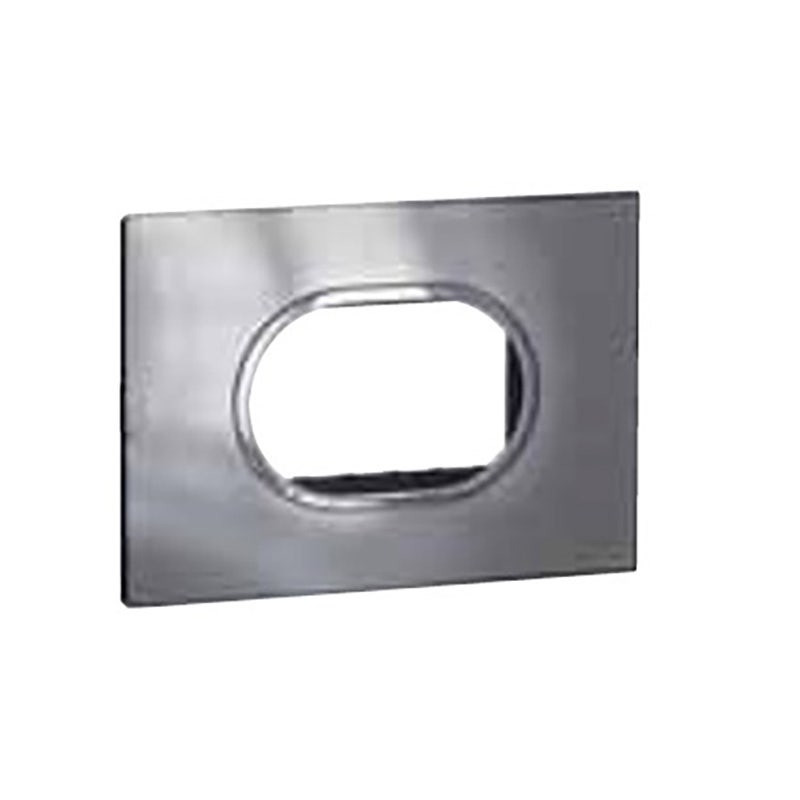 LEGRAND - Cover Plate with Frame Arteor, Indian , 3 Modules, Round, Stainless Steel