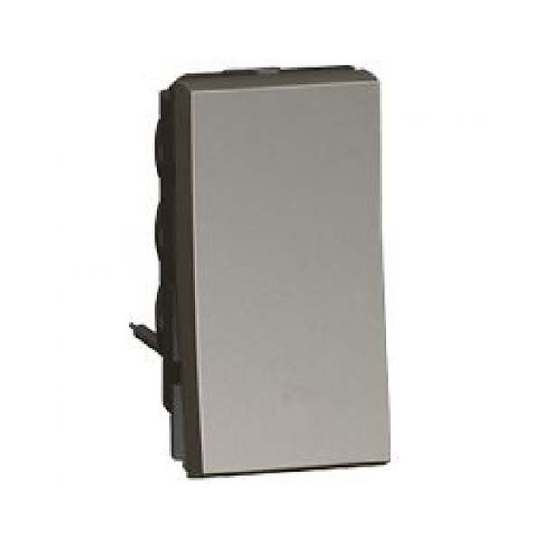 LEGRAND - 1-Way Switch Arteor, 20A, Round, 1 Middle Module,Magnesium