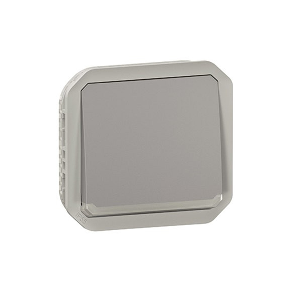 LEGRAND - Illuminated Push-Button Plexo, IP55, Changeover + Locator, 10A, Mechanism, Grey