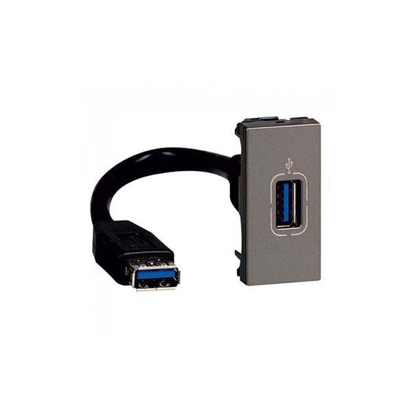 ليجراند - فيش USB 2.0 أرتيور- 1 موديول - مغنيسيوم