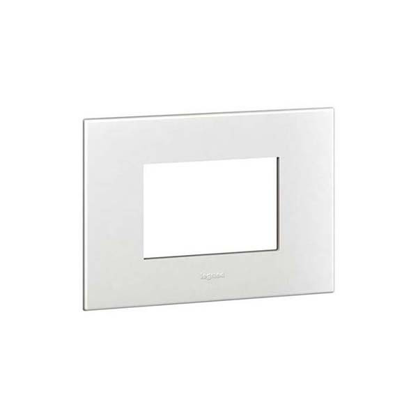 LEGRAND - Plate Arteor, Italian/US Standard, Square, 3 Modules, White