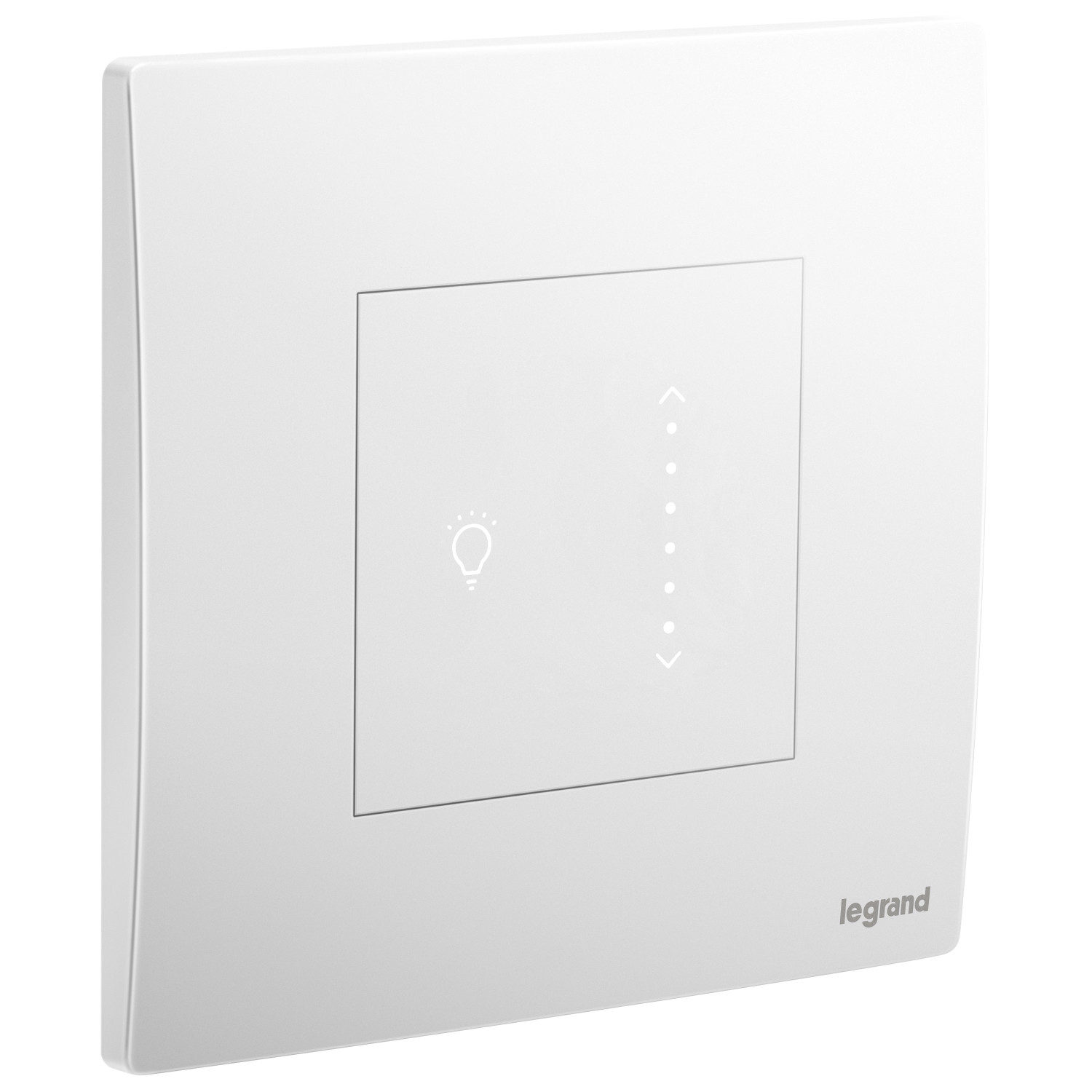 LEGRAND - Sliding Touch Dimmer Mallia, with Neutral, 300 W, 1 Gang, Matt White