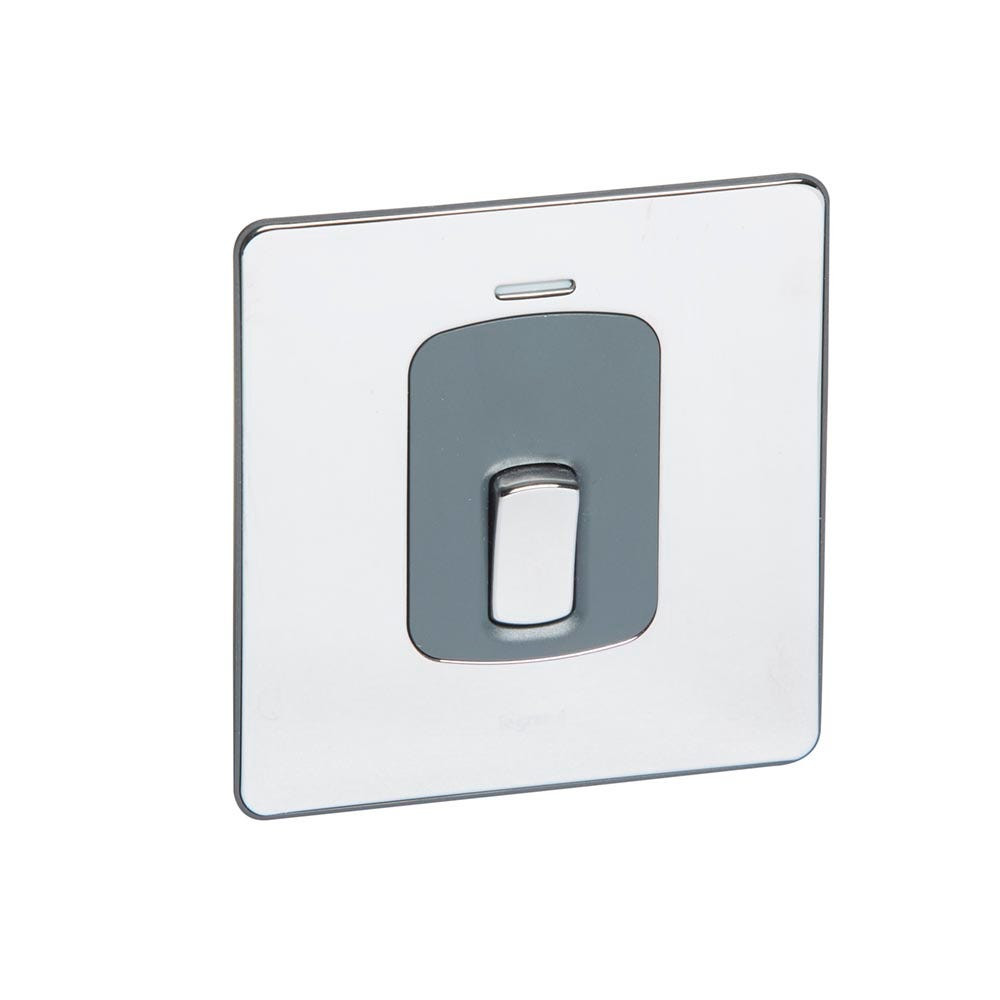 LEGRAND - Switch 20A 250V DP+Blue Led Power Indicator, BS PSS, Sleek 