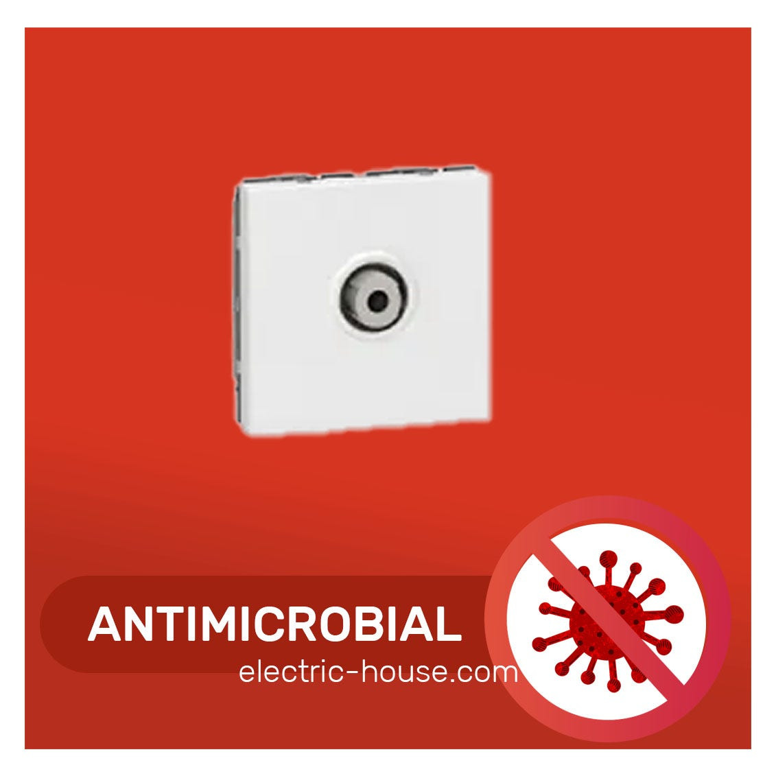 LEGRAND - Television Socket, Antimicrobial