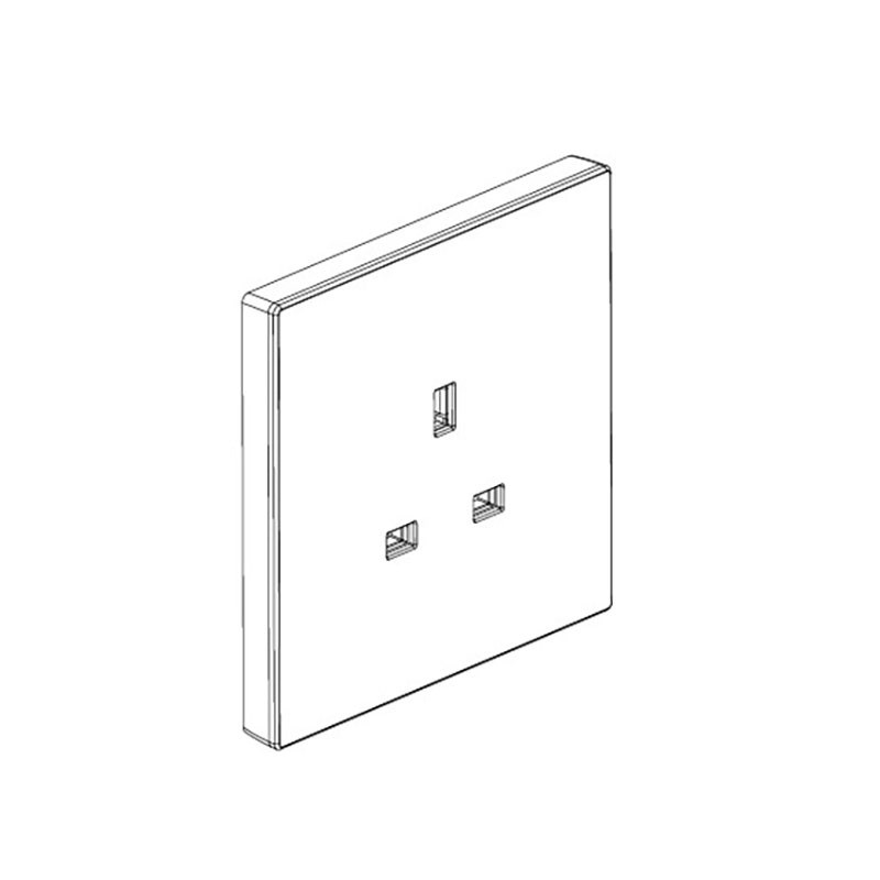 LEGRAND - Socket Outlet Galion, BS, Unswitched, 13A 250V, 1 Gang, White