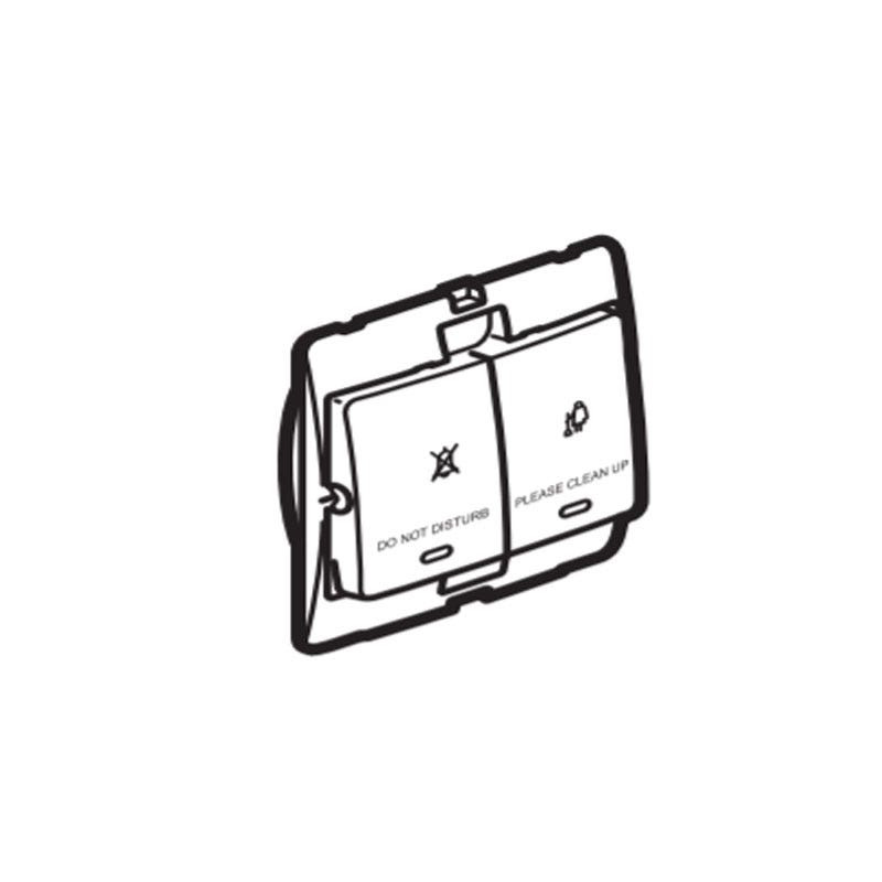DISCONTINUED LEGRAND - Switch for Hotel Mallia, Do Not Disturb/Clean Up Bell, 230 V~