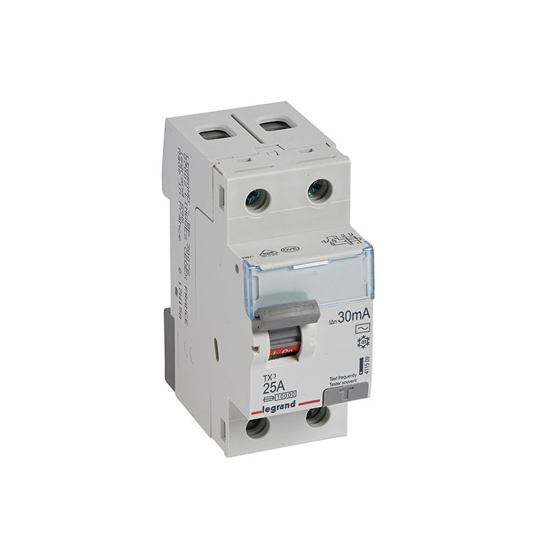 ليجراند - RCCB TX3، 2 أقطاب، 30mA، 25A، 230V~، AC Type
