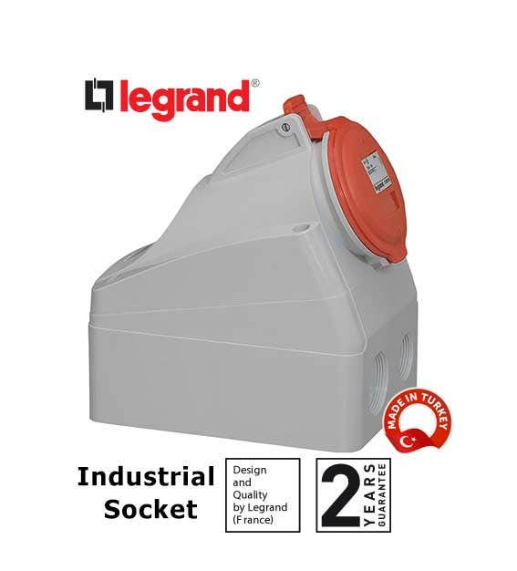 LEGRAND - Surface Mounting Socket P17, IP44, 380/415 V~, 32 A, 3P+N+E