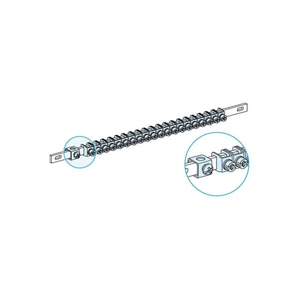 SCHNEIDER - Earth Bar 35²/40 Clamps, L450mm, Linergy TB