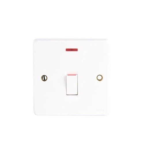 MK 20 Amp Double Pole Switch with Indicator (Neon).