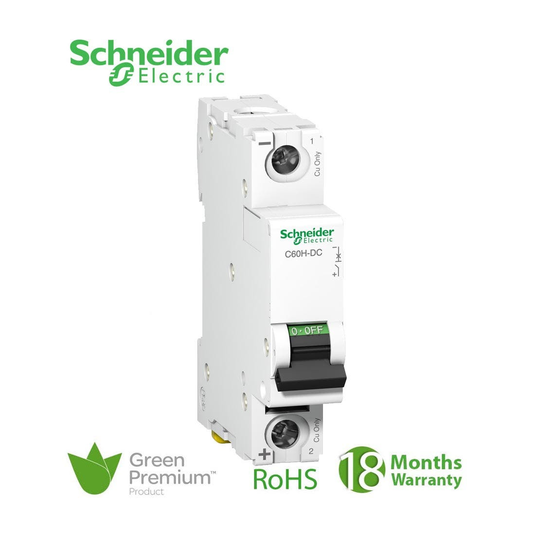 SCHNEIDER - MCB Breaker, Acti9 C60H, 1P, 32A, C curve