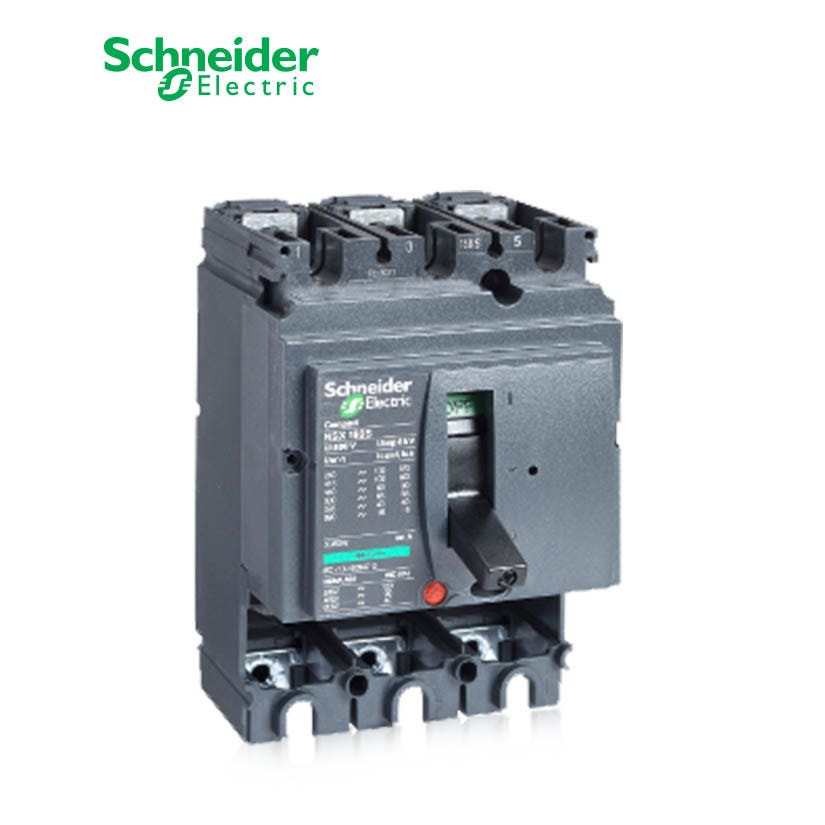 SCHNEIDER - MCCB Breaker Basic Frame, ComPact NSX160N, 160A, 3P, 50kA at 415 VAC 50/60 Hz, w/o Trip Unit