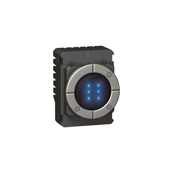 LEGRAND - 2-Way Switch Arteor, 3x1000W with LED Locator, Round, 2 Modules, Magnesium