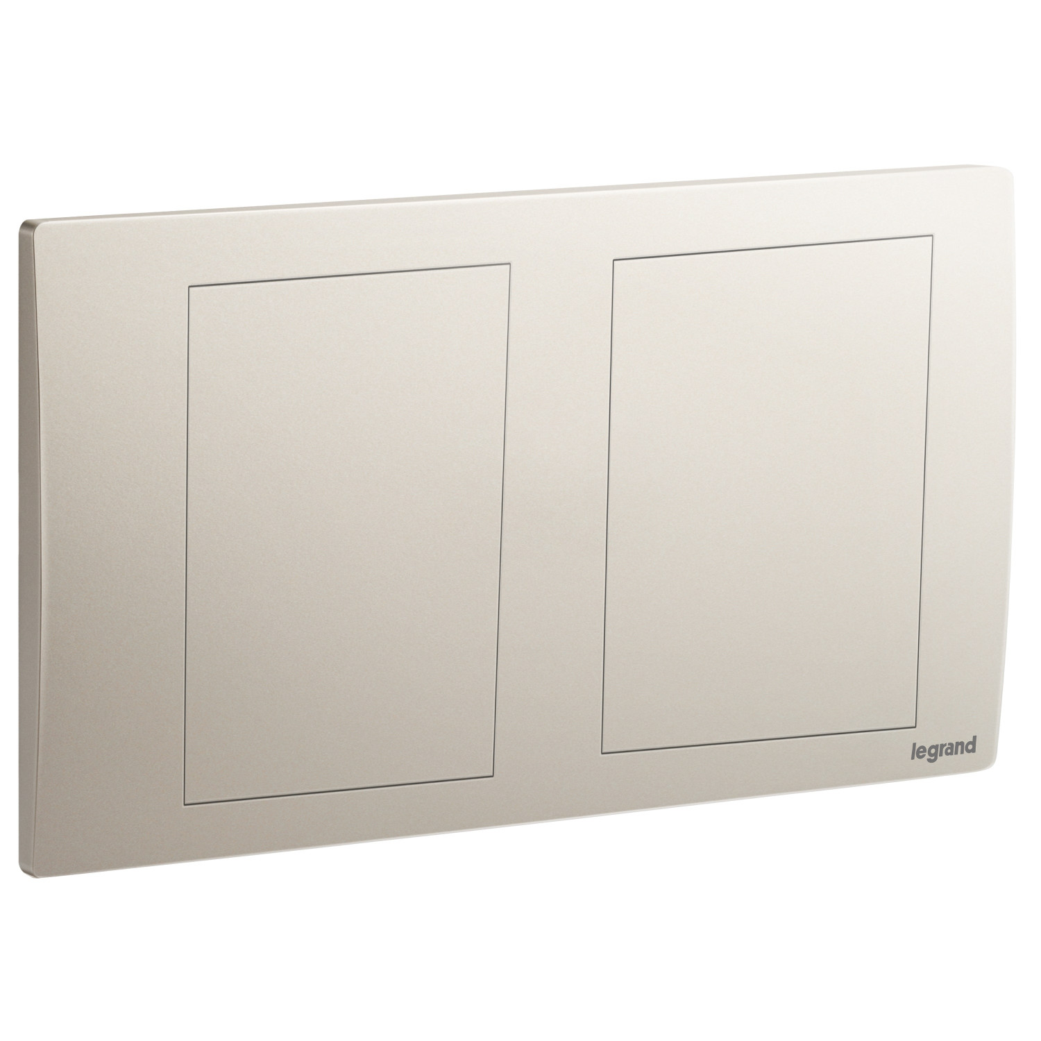 LEGRAND - Blanking Plate Mallia, 2 Gang, Champagne