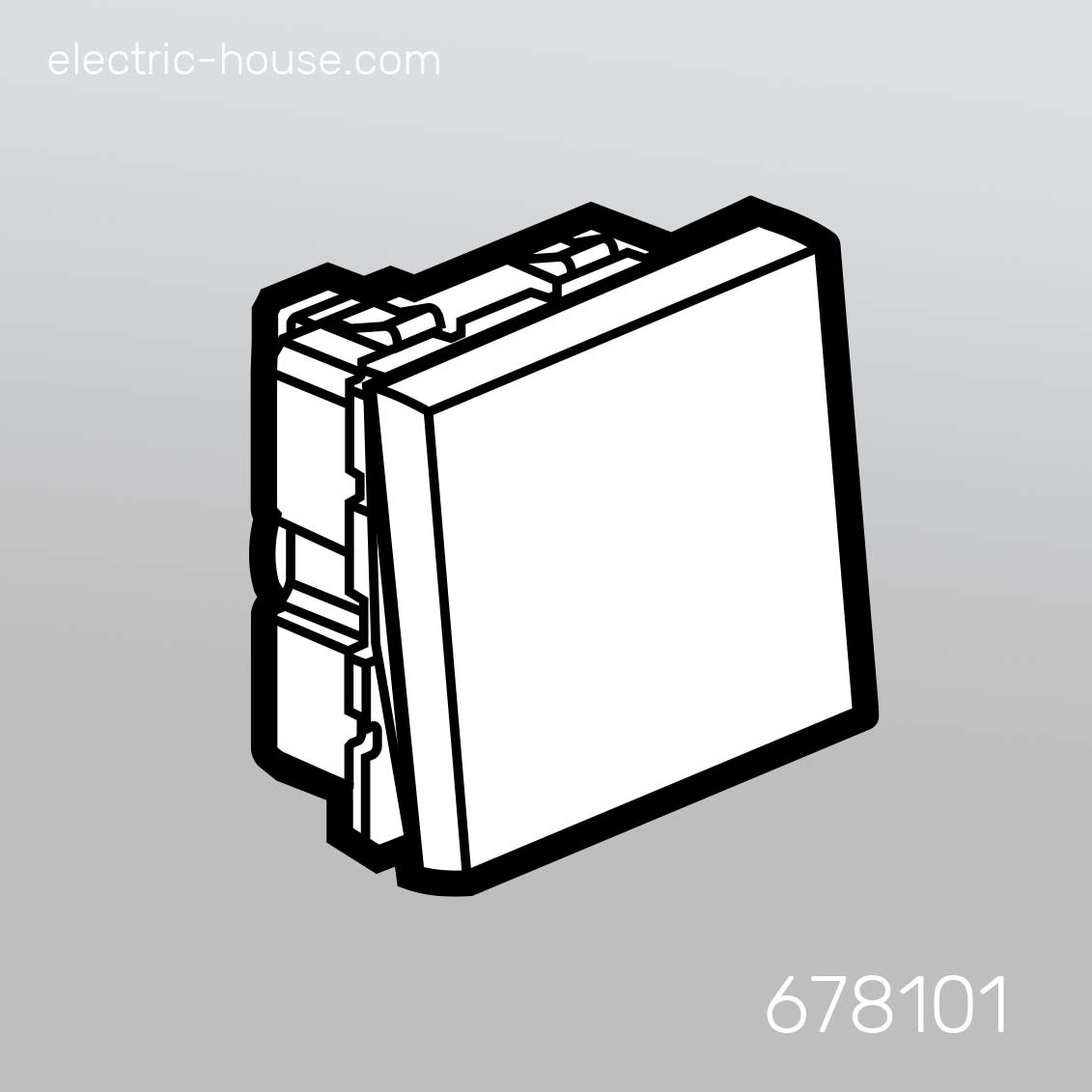 LEGRAND - Switch 10A, 250V, 1 Way 2Mod, White