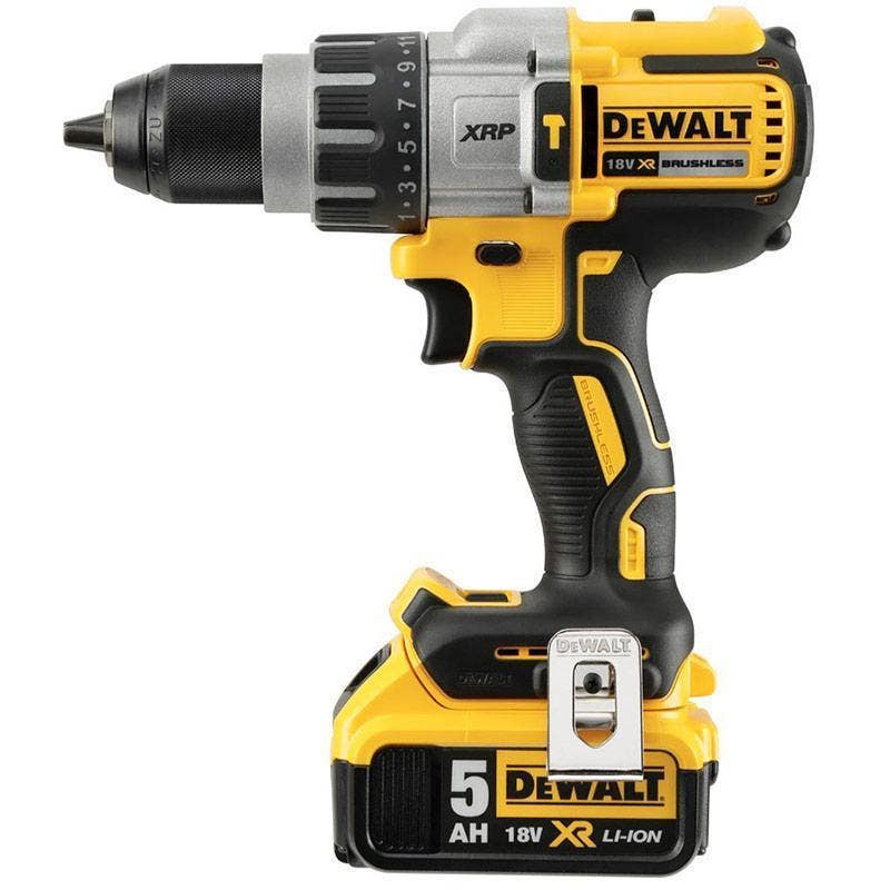 DEWALT - Cordless Premium Hammer Drill Kit, Brushless, 18 V MAX XR, 5Ah