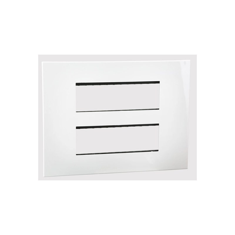 LEGRAND - Cover Plate with Frame Arteor, Indian , 2x6 Modules, Square, White