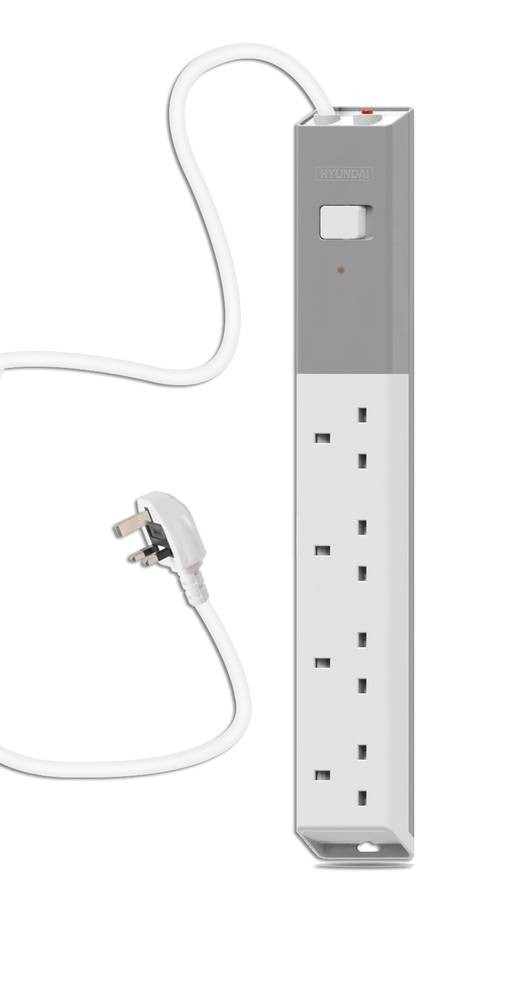 3-meter electrical extension, 4 sockets | HYUNDAI