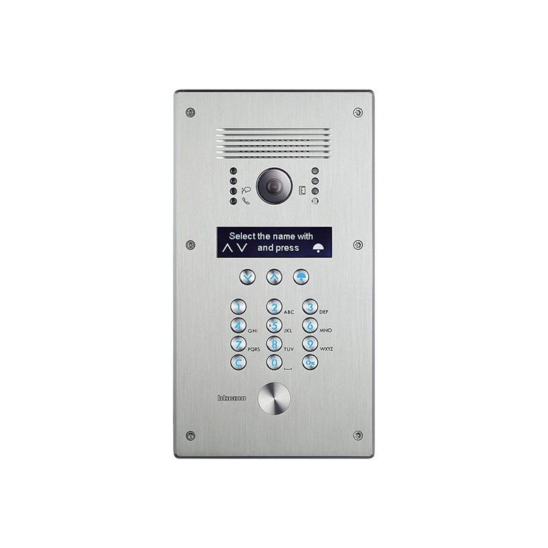 LEGRAND - Monobloc Digital Call Entrance Panel BTicino, Linea 300, 2 Wires, Inox Finish
