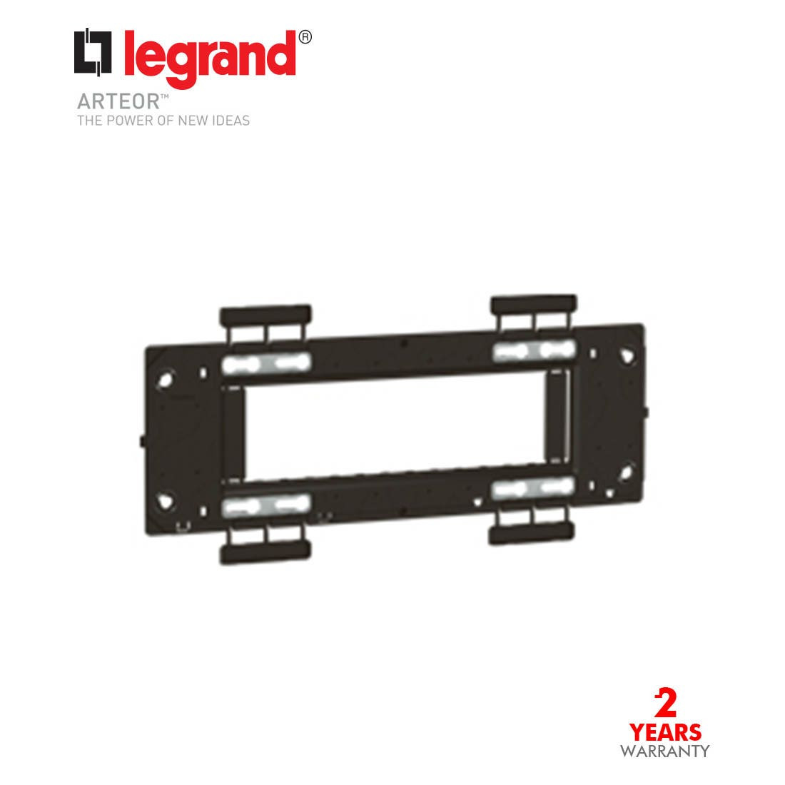LEGRAND - Support Frame Arteor, for German/French Boxes, 6 Horizontal Modules