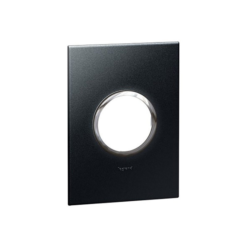 LEGRAND - Plate Arteor, US, 2 Modules, Round, 2"x4", Graphite