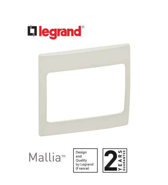 DISCONTINUED LEGRAND - Plate Mallia, 1 Gang, Pearl