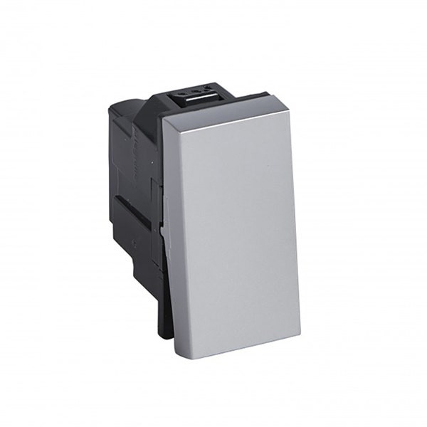 LEGRAND - Intermediate Switch Arteor, 10A, Square, 1 Module, Aluminium