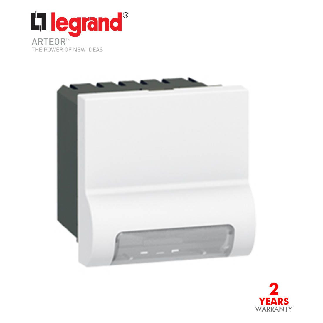 LEGRAND - Skirting Light Arteor with Led 230 V, 2 Modules, White