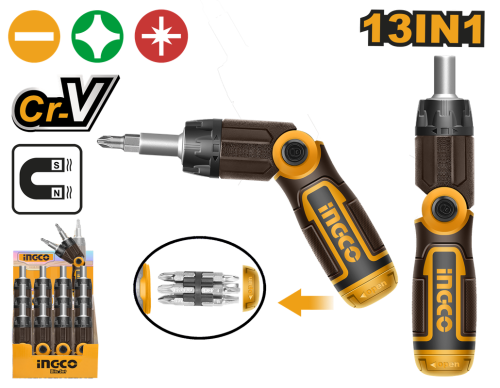 13 In 1 ratchet screwdriver setمجموعة مفك 13 في 1
