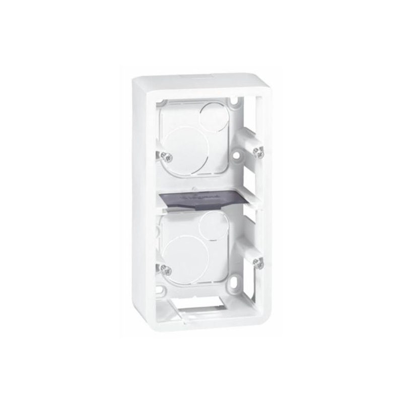 LEGRAND - Box Mosaic, Surface Mounting, 5 or 2x2 Vertical Modules, Depth 40mm