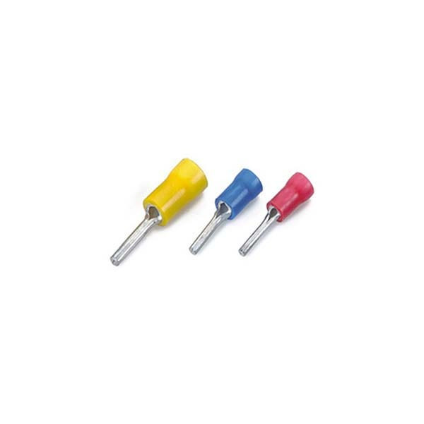 RAYCHEM RPG - Insulated Terminal, Cable Size 0.25-1.5mm, Round Pin Type (I), Red