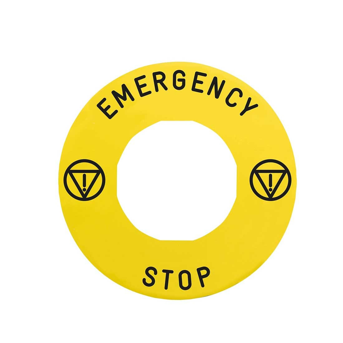SCHNEIDER - Marked Legend ˜60 For Emergency Stop, Emergency Stop/Logo Iso13850