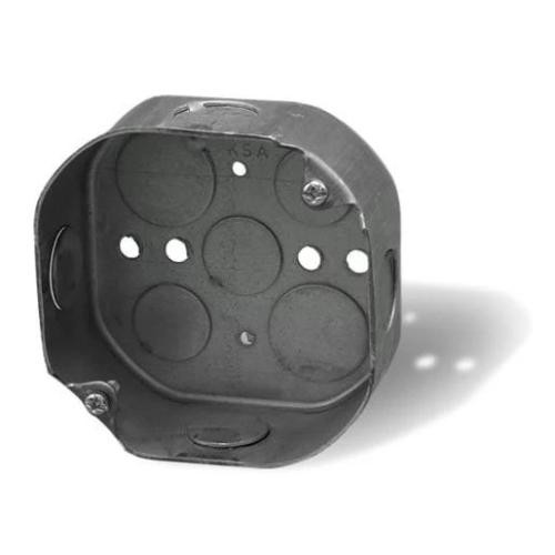 ATCC 4" Octagonal Cast Iron Box - 2-1/8" Depth - 3/4" Hole