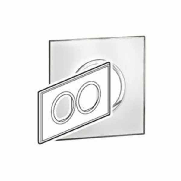 LEGRAND - Plate Arteor, BS, Round, 4 Modules, Mirror White