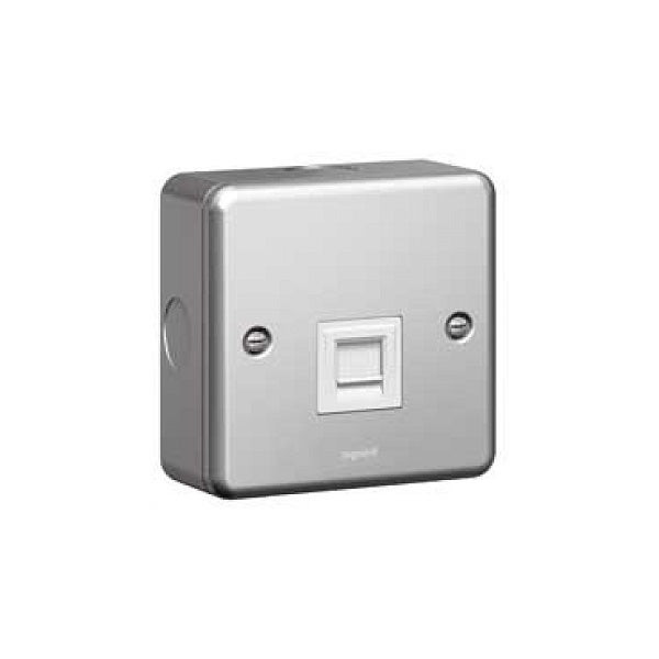 LEGRAND - Data Socket Synergy, RJ 45 Cat.6, Single, Metalclad