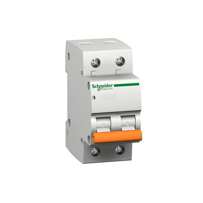 SCHNEIDER - MCB Breaker, Domae, 2P, 10A, C curve, 6000A